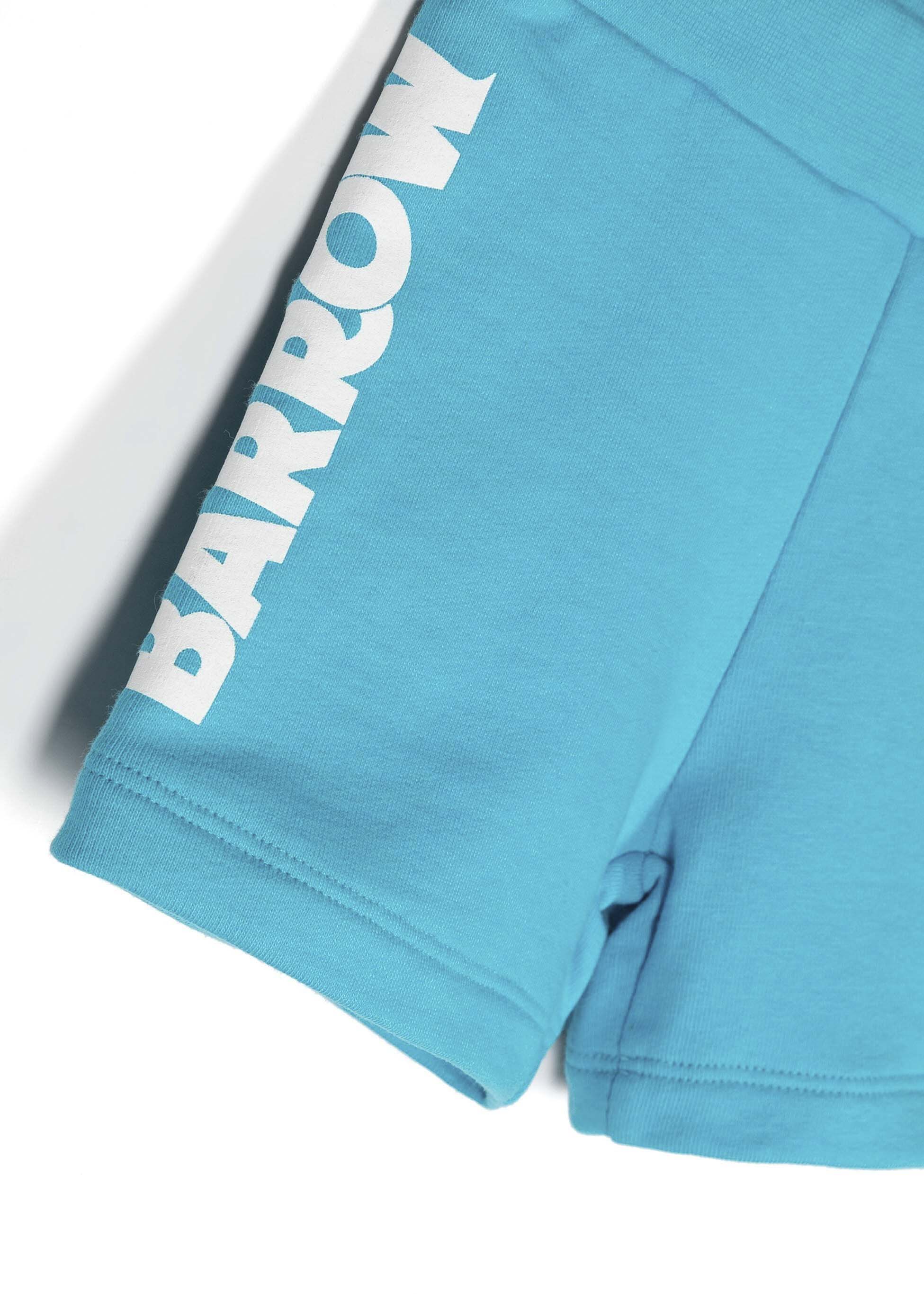 Barrow Kids Short Turchese con Stampa Logo