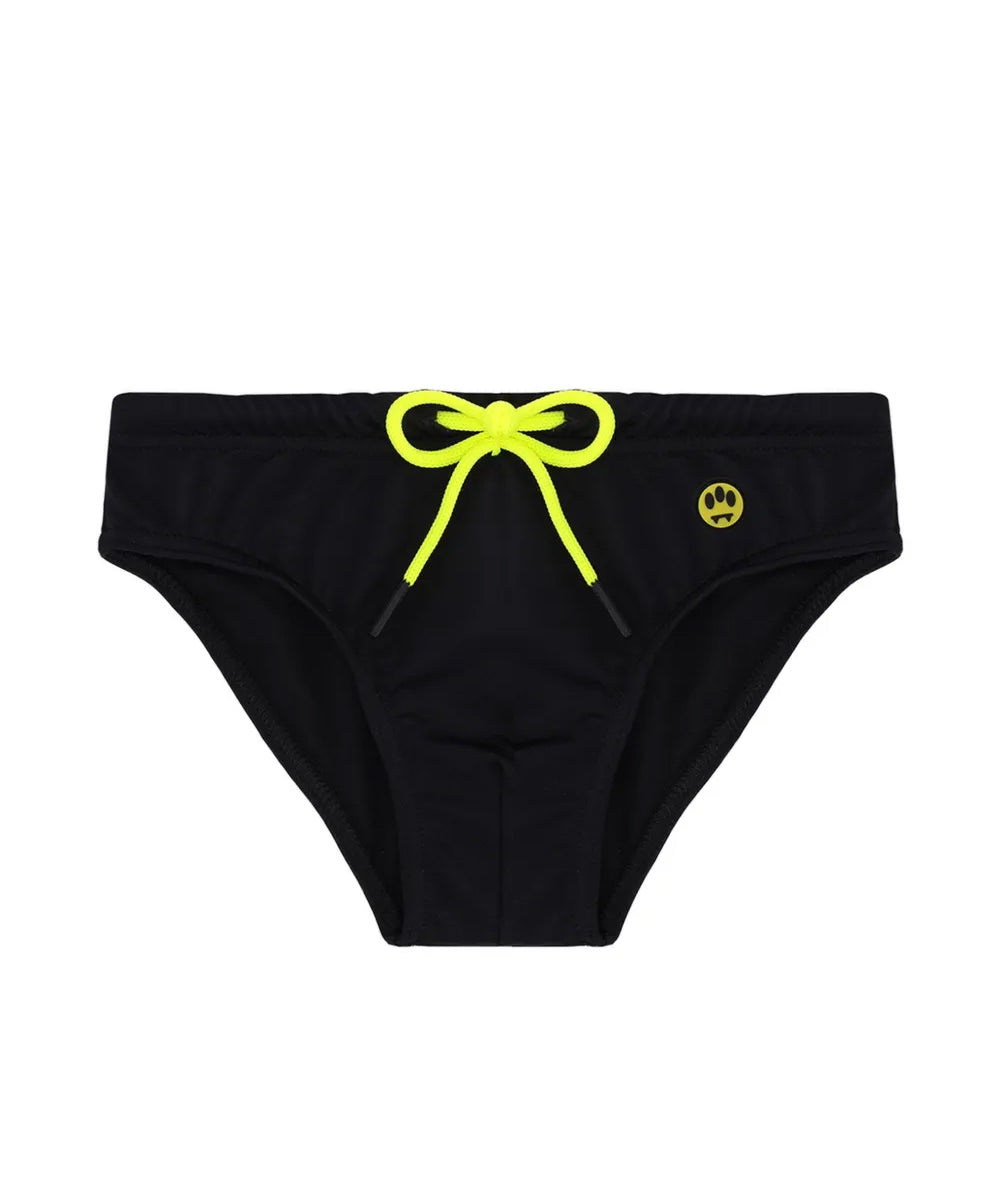 Barrow Kids Costume Slip Nero con Logo per Bambini