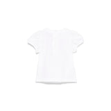 Moschino Kids T-shirt Bianca con Stampa per Neonate