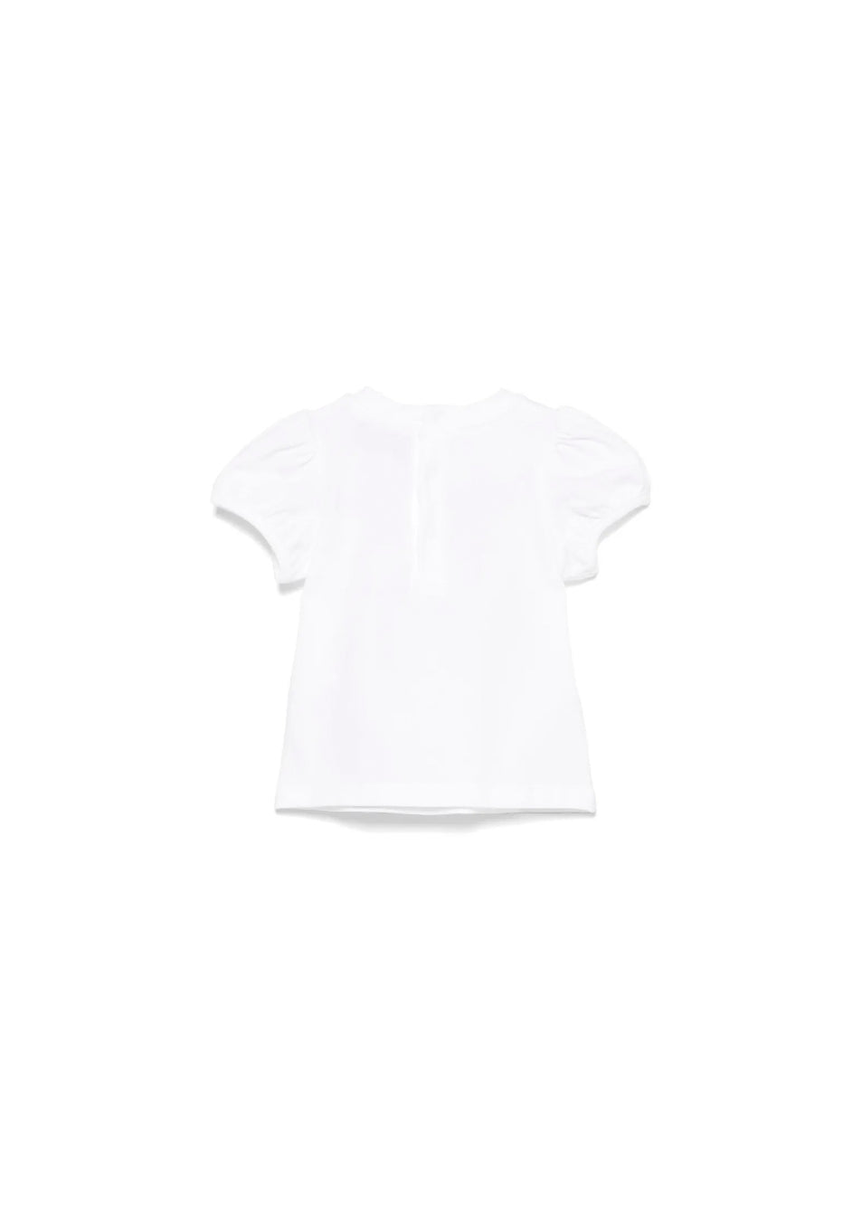 Moschino Kids T-shirt Bianca con Stampa per Neonate
