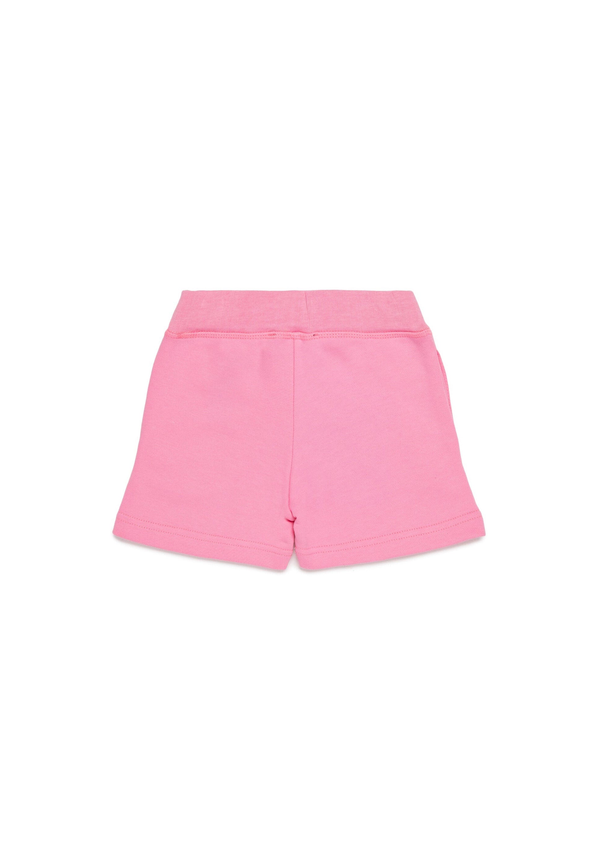 Dsquared2 Kids Short Rosa in Felpa con Logo per Neonate