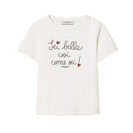 Twinset Kids T-Shirt Bianco con Stampa per Bambine