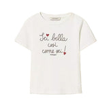 Twinset Kids T-Shirt Bianco con Stampa per Bambine