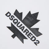Dsquared2 Kids T-shirt Bianca con Stampa Logo Foglia D'acero per Bambini