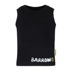Barrow Kids Canotta Nera con Stampa Logo per Bambini