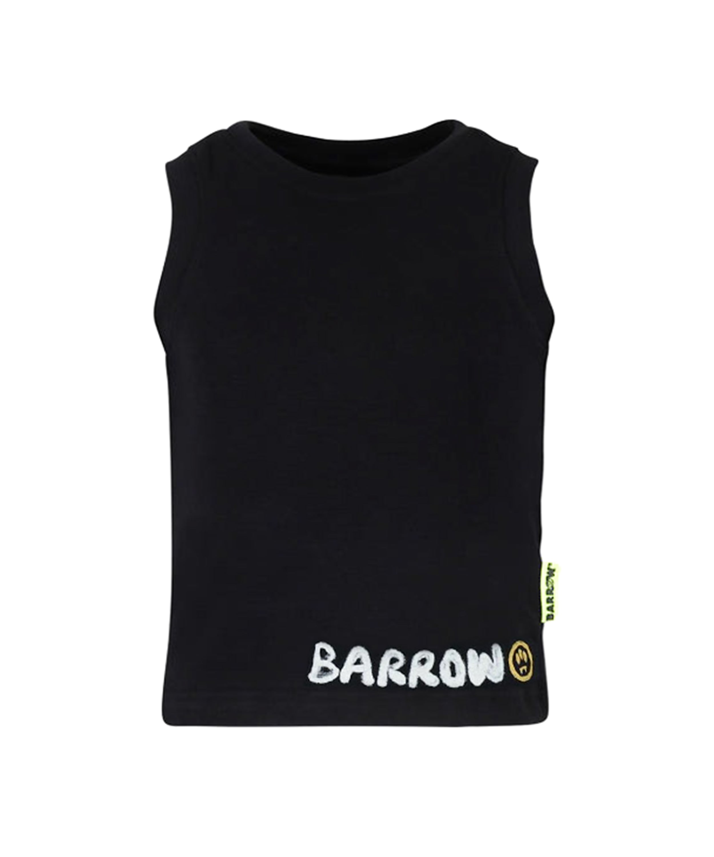 Barrow Kids Canotta Nera con Stampa Logo per Bambini