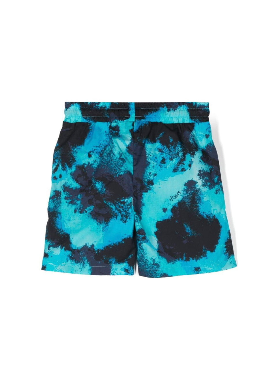 MSGM Kids Costume Boxer Turchese Tie Dye per Bambini