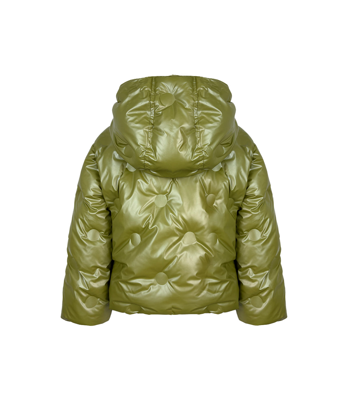 Twinset Kids Bomber Invernale Verde con Cappuccio per Bambine