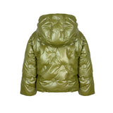 Twinset Kids Bomber Invernale Verde con Cappuccio per Bambine