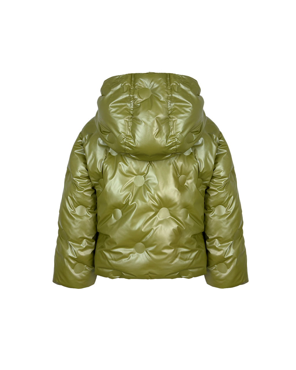 Twinset Kids Bomber Invernale Verde con Cappuccio per Bambine