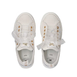 Elisabetta Franchi La Mia Bambina Sneakers Bianca/Oro in Tela per Bambine