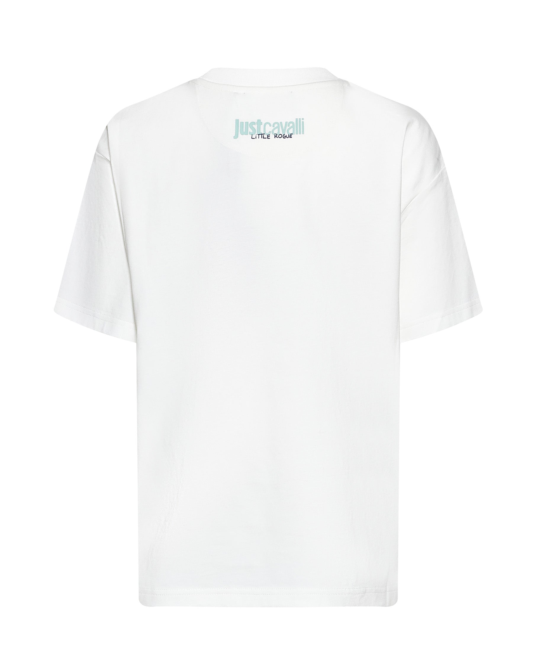 Just Cavalli Kids T-Shirt Pristine con Logo Fantasia per Bambine