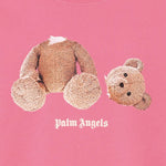 Palm Angels Kids Felpa Fucsia con Stampa Bear per Bambine