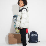 Blauer Kids Giubbino Beige con Patch Logo per Bambini