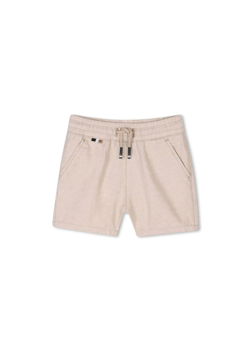 Boss Kids Shorts Clear Beige per Neonati