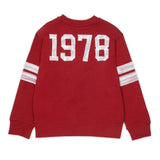 Diesel Kids Felpa Bordeaux con Stampa per Bambini