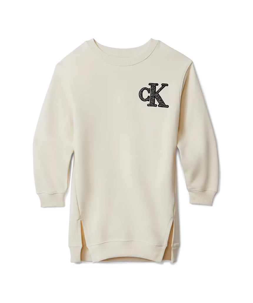 Calvin Klein Kids Abito Whitecap Gray per Bambine