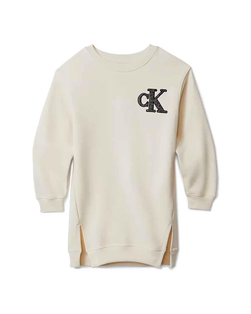 Calvin Klein Kids Abito Whitecap Gray per Bambine