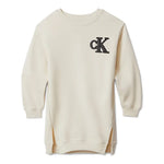 Calvin Klein Kids Abito Whitecap Gray per Bambine