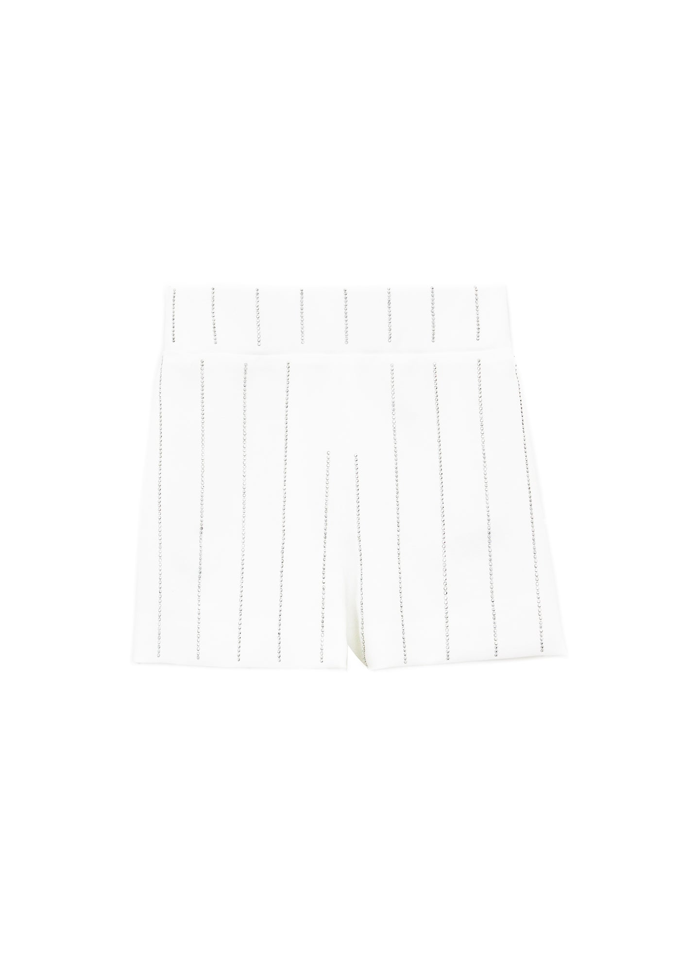 Patrizia Pepe Short Bianco con Strass per Bambine