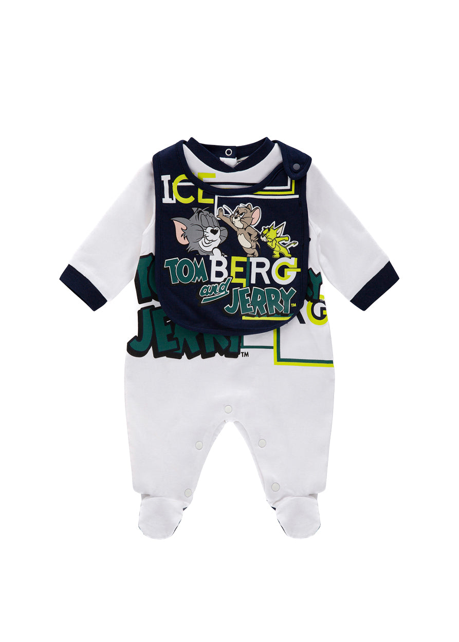 Iceberg Kids Tutina con Bavetta Tom&Jerry per Neonati (bavetta)
