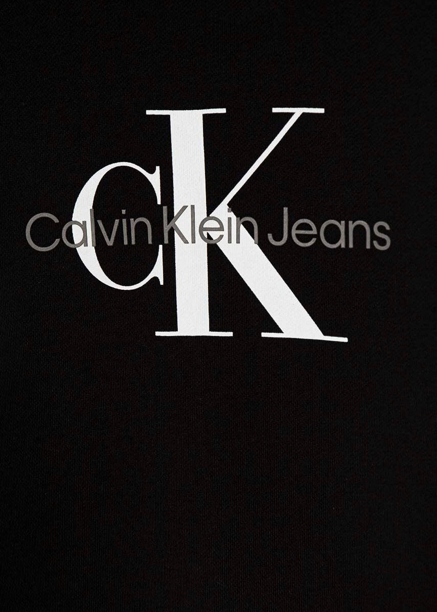 Calvin Klein Kids Felpa Girocollo Nera per Bambini