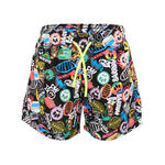 Barrow Kids Costume Short Fantasia Logo All-Over per Bambini