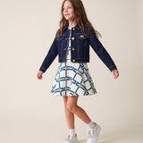 Elisabetta Franchi La Mia Bambina Girls' Dark Denim Jacket