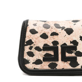 Elisabetta Franchi La Mia Bambina Bosa a Spalla con Motivo Animalier e Logo a Contrasto per Bambine