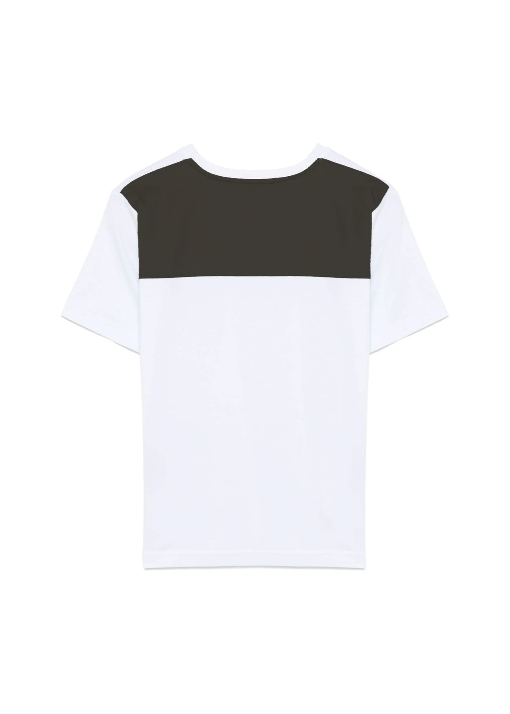 Yes London T-Shirt Bianca con Logo e Applicazione Retro per Bambini