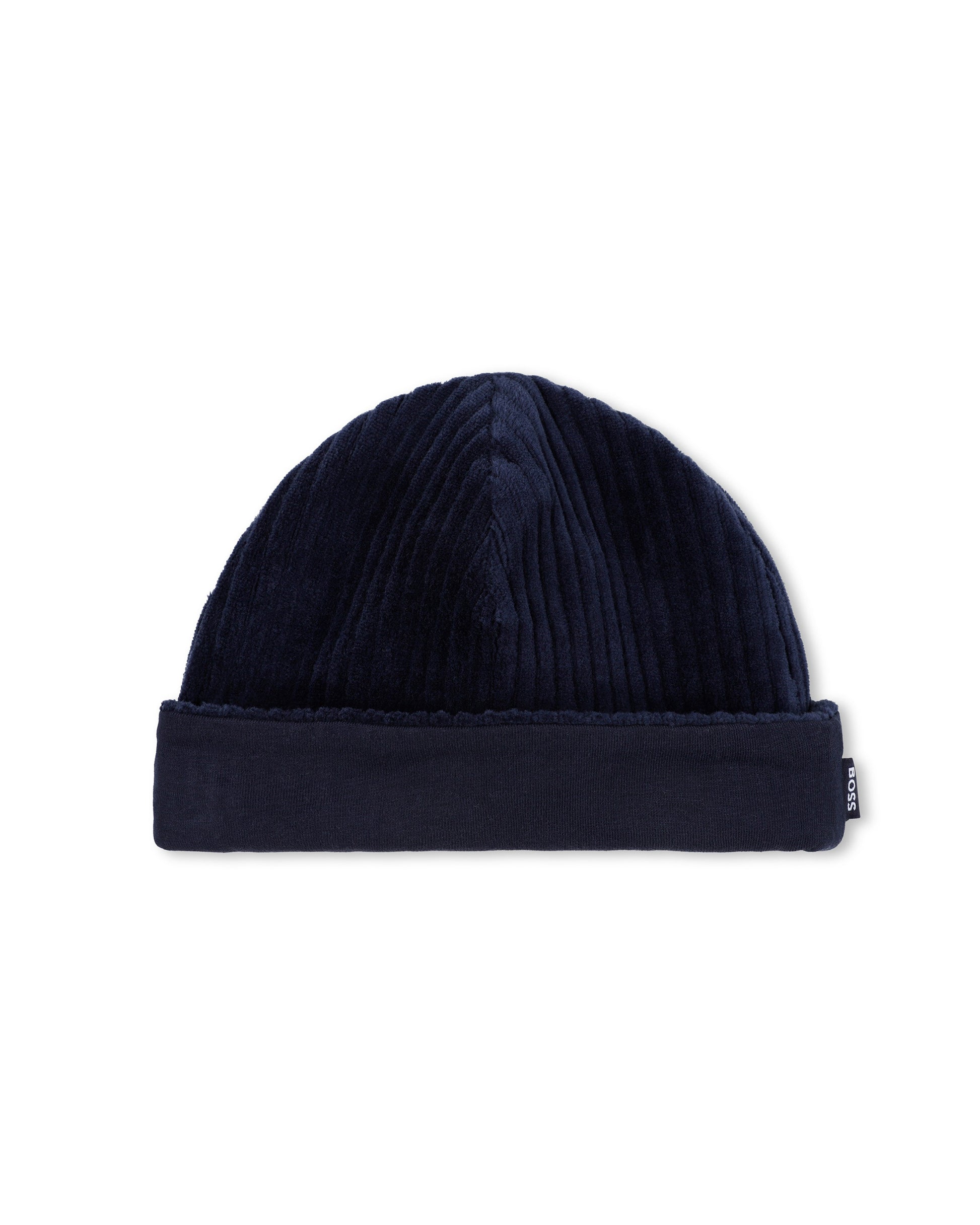 Boss Kids Tutina + Cappello Navy in Cotone per Neonati