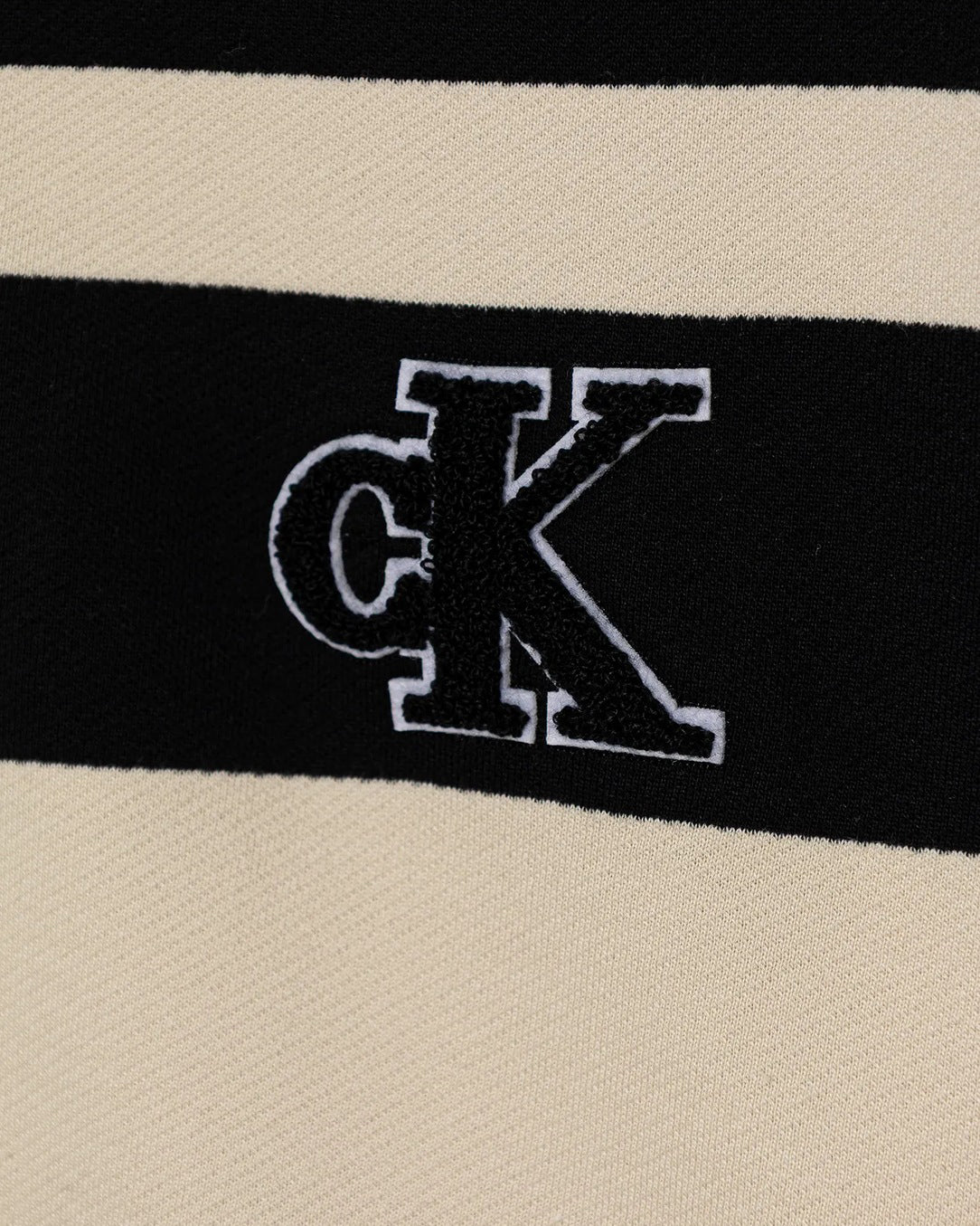 Calvin Klein Kids Felpa Con Motivo a Righe Orinzontali a Contrasto per Bambini