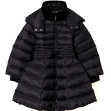 Twinset Kids Piumino Trapuntato Nero con Cintura per Bambine