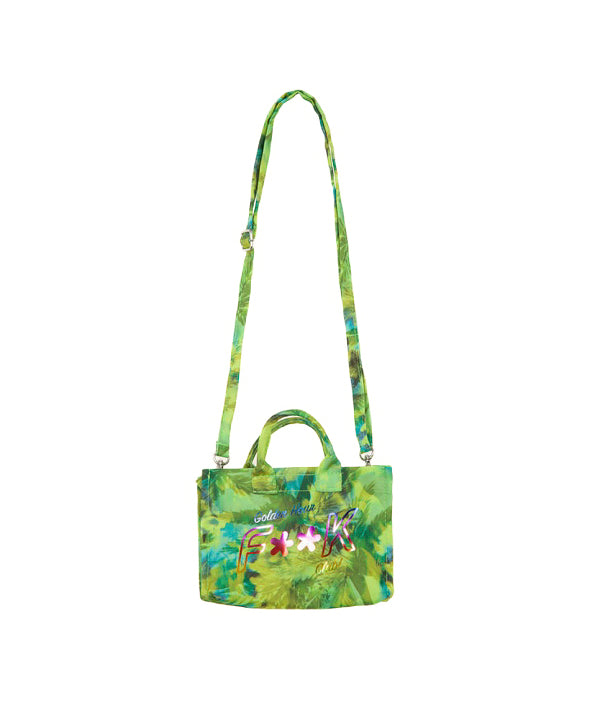 EffeK Borsa a Tracolla Fantasia Verde