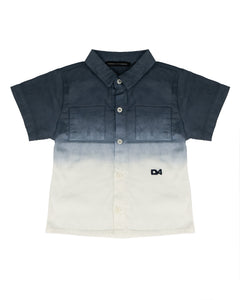 Daniele Alessandrini Kids Camicia Navy Dissolvenza per Neonati