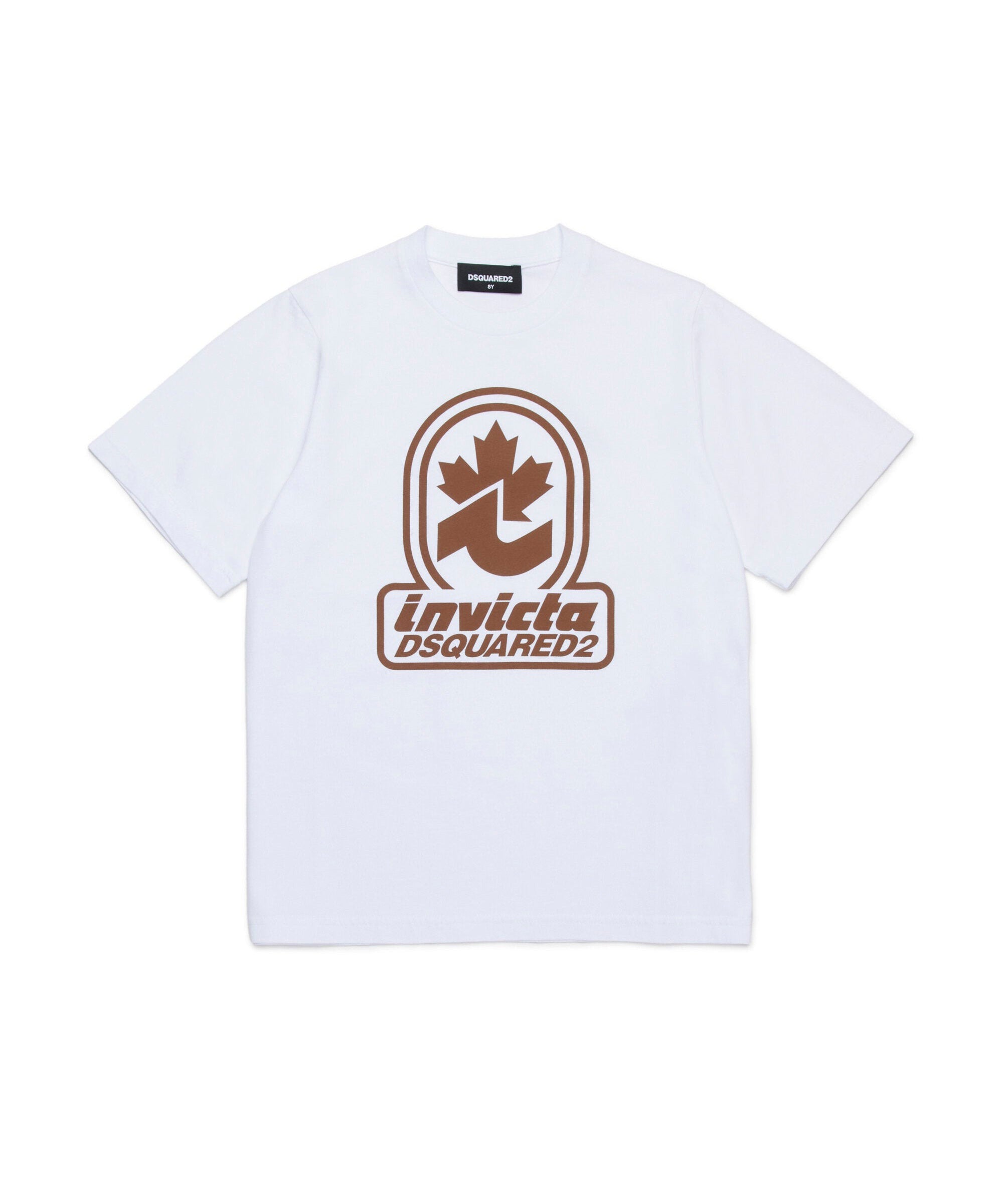 Dsquared2 Kids T-shirt Bianca D2xInvicta per Bambini