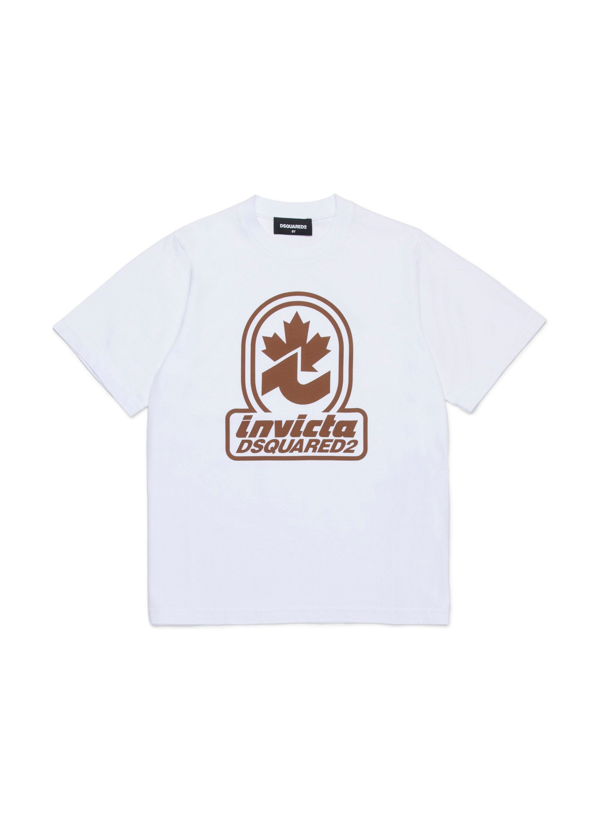 Dsquared2 Kids T-shirt Bianca D2xInvicta per Bambini