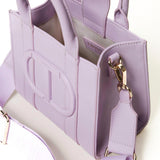 Twinset Kids Borsa Lilla a Tracolla con Oval T per Bambine