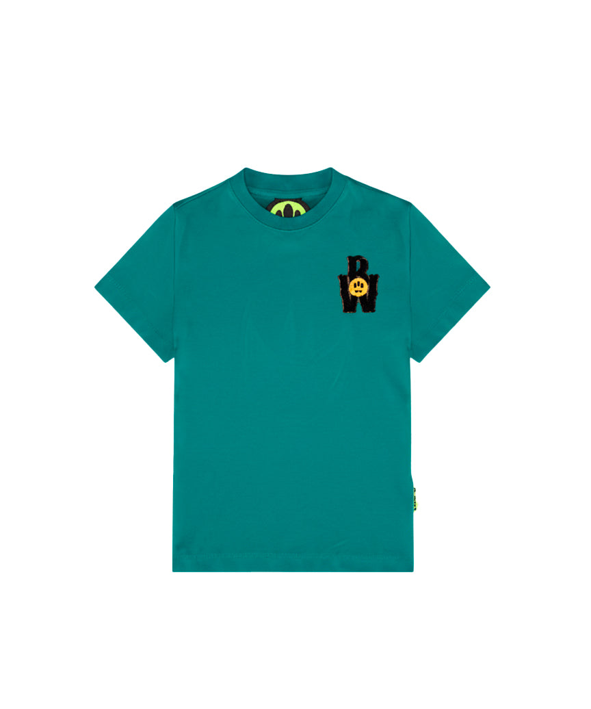 T-shirt Barrow Kids Shaded Bruce unisex in cotone. Girocollo, maniche corte e stampa esclusiva, perfetta per look casual e streetwear junior.