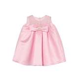 Blumarine Kids Abito Rosa con Maxi Fiocco per Neonate