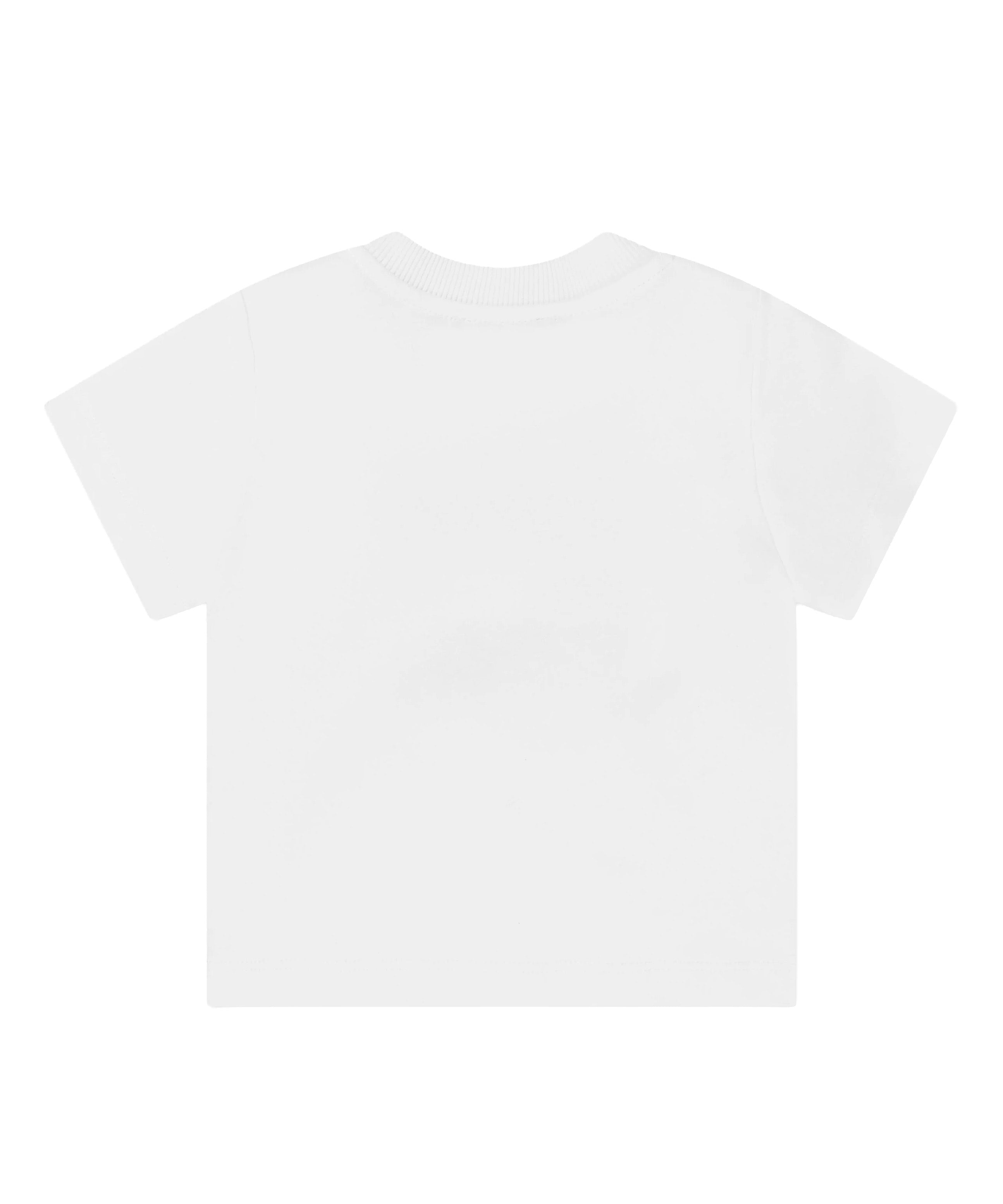 Moschino Kids T-Shirt Bianco con Logo Teddy Bear per Neonati