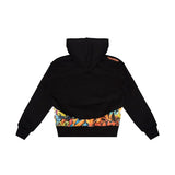 Spryground Kids Felpa con Cappuccio Nera con Stampa per Bambini