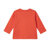 Dsquared2 Kids T-Shirt Arancione con Stampa Logo per Neonati