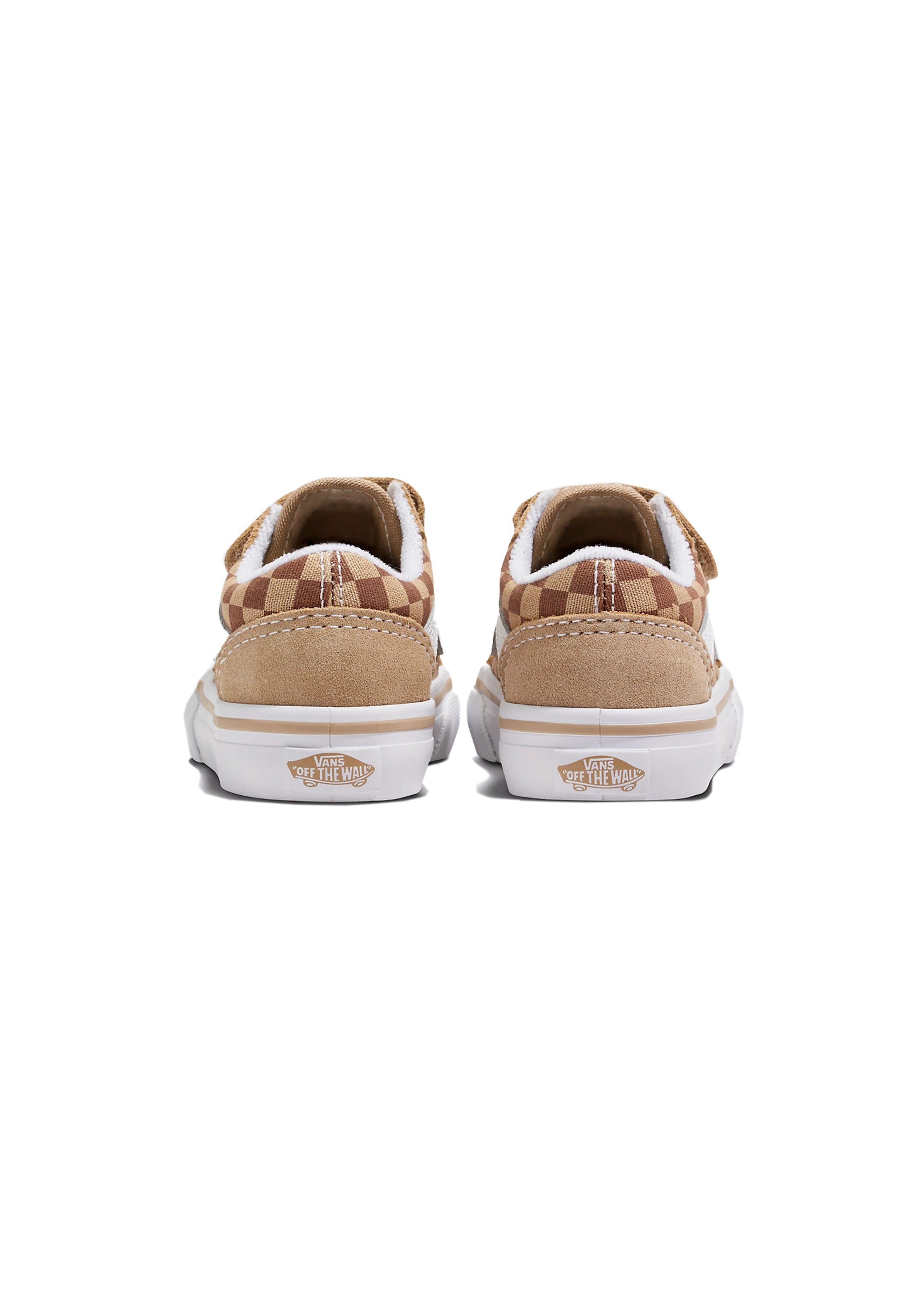 Vans Kids Old Skool V Checkerboard Marroni per Neonati (dettaglio)