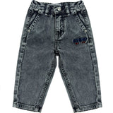 Iceberg Kids Pantalone Blu con Ricamo per Neonati