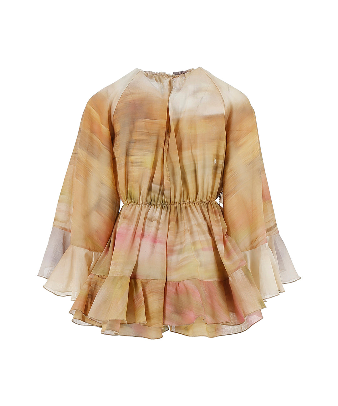 Pinko Kids Abito Tuta Multicolor con Volant per Bambine