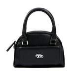 Diesel Kids Mini Bag Nera con Logo Oval Bianco per Bambine