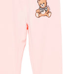Moschino Kids Leggings rosa con Teddy per Bambine