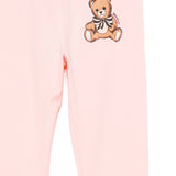 Moschino Kids Leggings rosa con Teddy per Bambine