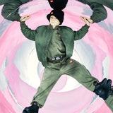 Diesel Kids Felpa con Zip e Colleto Alto con Logo a Contrasto Lato Cuore per Bambini